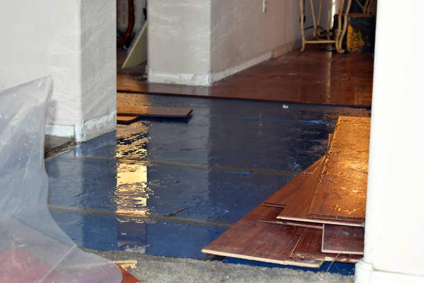 Professional Water Damage Restoration technician working in Kirkersville, OH